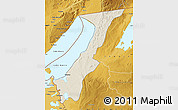 Shaded Relief Map of Nchelenge, physical outside
