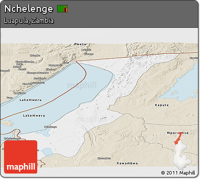 Classic Style Panoramic Map of Nchelenge