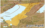 Physical Panoramic Map of Nchelenge, satellite outside