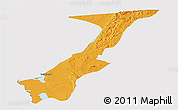 Political Panoramic Map of Nchelenge, cropped outside