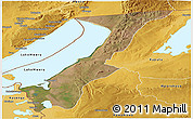Satellite Panoramic Map of Nchelenge, physical outside