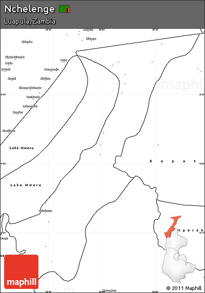 Blank Simple Map of Nchelenge