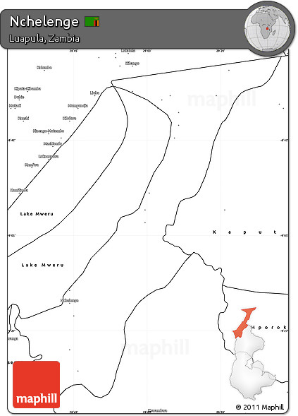 Blank Simple Map of Nchelenge