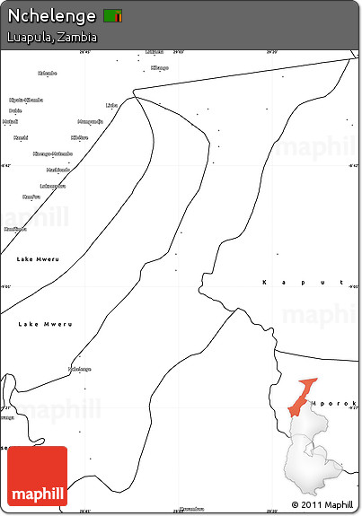 Blank Simple Map of Nchelenge