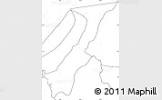 Blank Simple Map of Nchelenge, no labels