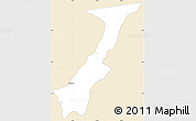 Classic Style Simple Map of Nchelenge, single color outside