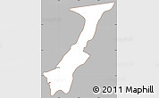 Gray Simple Map of Nchelenge, cropped outside