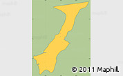 Savanna Style Simple Map of Nchelenge, cropped outside