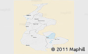 Classic Style Panoramic Map of Luapula, single color outside