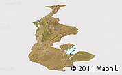 Satellite Panoramic Map of Luapula, cropped outside