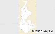 Classic Style Simple Map of Luapula, single color outside