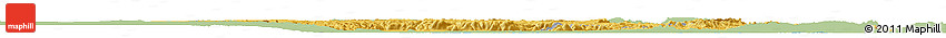 Savanna Style Horizon Map of Lusaka, single color outside