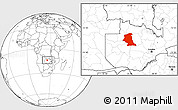 Blank Location Map of Mufumbwe