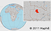 Gray Location Map of Mufumbwe