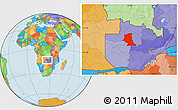 Political Location Map of Mufumbwe