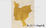 Physical 3D Map of Mwinilunga, lighten