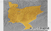 Physical Panoramic Map of Mwinilunga, desaturated
