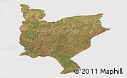 Satellite Panoramic Map of Mwinilunga, cropped outside