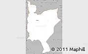 Gray Simple Map of Mwinilunga