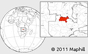 Blank Location Map of Solwezi