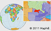 Political Location Map of Solwezi