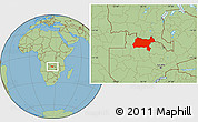 Savanna Style Location Map of Solwezi