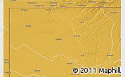 Physical 3D Map of Zambezi