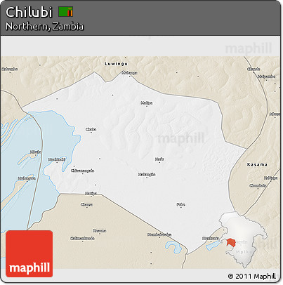 Classic Style 3D Map of Chilubi