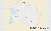 Classic Style 3D Map of Chilubi, single color outside