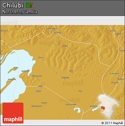 Physical 3D Map of Chilubi