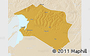 Physical 3D Map of Chilubi, lighten