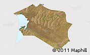 Satellite 3D Map of Chilubi, cropped outside
