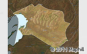 Satellite 3D Map of Chilubi, darken