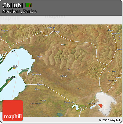 Satellite 3D Map of Chilubi
