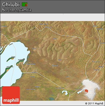 Satellite 3D Map of Chilubi