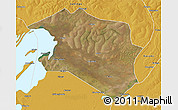 Satellite 3D Map of Chilubi, physical outside