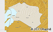 Shaded Relief 3D Map of Chilubi, physical outside