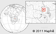 Blank Location Map of Chilubi, within the entire country