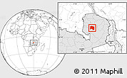 Blank Location Map of Chilubi, highlighted country