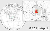 Blank Location Map of Chilubi, highlighted parent region