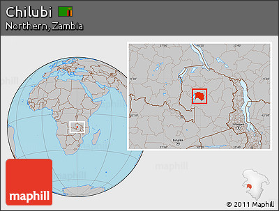 Gray Location Map of Chilubi