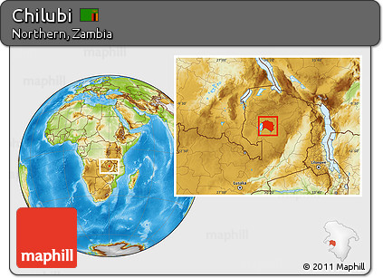 Physical Location Map of Chilubi