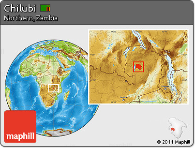 Physical Location Map of Chilubi