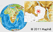 Physical Location Map of Chilubi, highlighted country