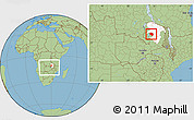 Savanna Style Location Map of Chilubi, highlighted parent region, within the entire country