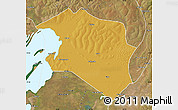 Physical Map of Chilubi, satellite outside