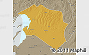 Physical Map of Chilubi, semi-desaturated