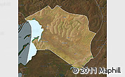 Satellite Map of Chilubi, darken