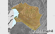 Satellite Map of Chilubi, desaturated
