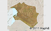 Satellite Map of Chilubi, lighten